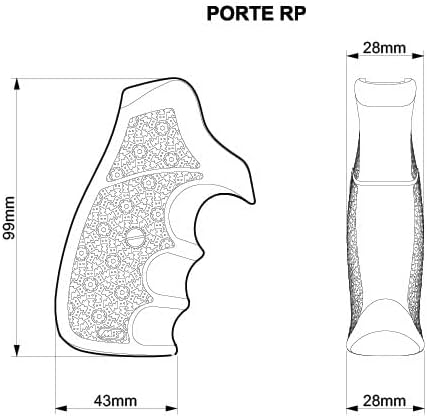 Bold Grip EDC Small Pistol Grip, Compatible with Taurus Small Frame Models, Textured Surface