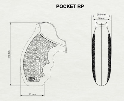 Bold Grip Pocket, Compatible with Taurus Small Frame Models