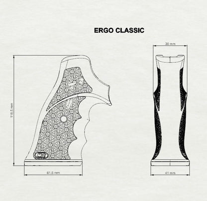 Bold Grip Ergoclassic, Pistol Grip for Taurus Large Frame Revolvers